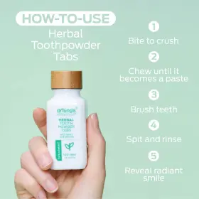 019373925209 Herbal Toothpaste Tablets Fluoride Tabs Travel #3