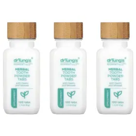 019373925230 Herbal Toothpaste Tablets Fluoride Tabs Travel
