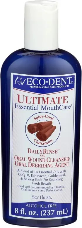 0612424 ECO-DENT Cinnamon Mouthwash Rinse Breath Care Smile