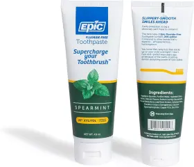 THREW0009-X2 EPIC DENTAL Xylitol Toothpaste Spearmint Pack #2
