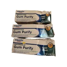 Toothpaste EQUATE Pack Clean Gum Purify Fluoride Box