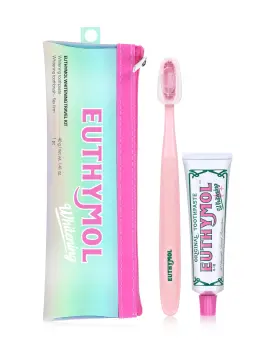 18400231 EUTHYMOL Whitening Travel Set Toothpaste Toothbrush