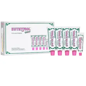 Euthymol 313101869842 Whitening Toothpaste Set 5 Tubes Removes Stains Cavity Protection Fluoride New