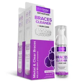 612520314880 EVERSMILE Orthofoam Braces Cleaner Cleans Wires