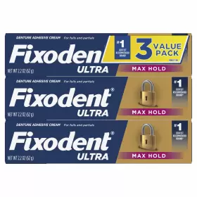 030772042175 FIXODENT Ultra Hold Secure Denture Adhesive