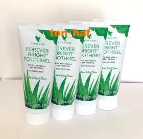 028-04 FOREVER LIVING Pack Tubes Bright Toothgel Aloe Vera