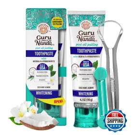B0DCMPJP32 GURUNANDA Hydroxyapatite Toothpaste Fluoride Sls