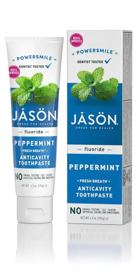 J04648 HAIN CELESTIAL Jason Powersmile Toothpaste Fluoride