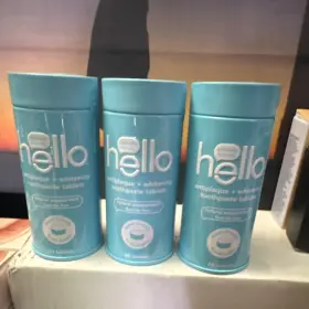 Hello 02107 Antiplaque Whitening Toothpaste Tablets Natural Peppermint Vegan 3x60 Hello 02107 Antiplaque Whitening Toothpaste Tablets Natural Peppermint Vegan 3x60