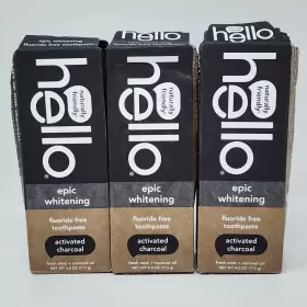 43556159 HELLO Fluoride Toothpaste Epic Whitening Pack