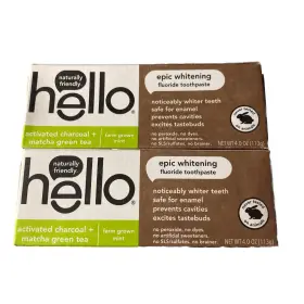 44374 HELLO Matcha Tea Epic Fluoride Toothpaste