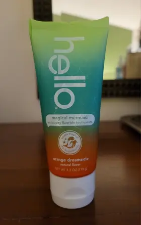 45070 HELLO Magical Mermaid Fluoride Toothpaste Dreamsicle #2