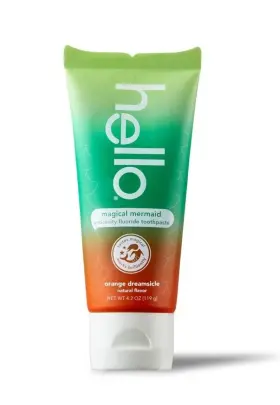 45070 HELLO Magical Mermaid Fluoride Toothpaste Dreamsicle