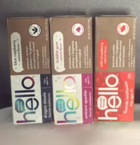 6087 HELLO Kids Toothpaste Gluten Fruit Punch Pack #3