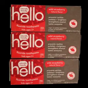 61045377 HELLO Kids Wild Fluoride Toothpaste Pack Natural