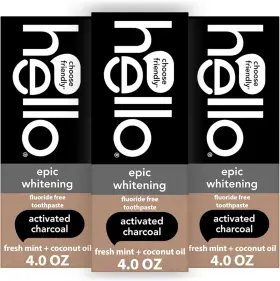 711181387773 HELLO Epic Whitening Fluoride Toothpaste