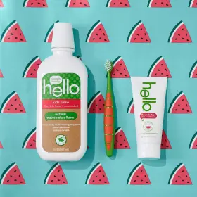 819156020172 HELLO Natural Watermelon Flavor Kids Fluoride #3