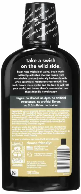 819156020301 HELLO Freshening Mouthwash Natural Coconut Oi #2