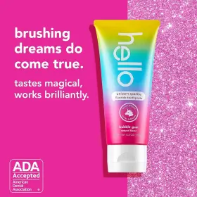 819156023524 HELLO Unicorn Sparkle Kids Fluoride Toothpaste #2