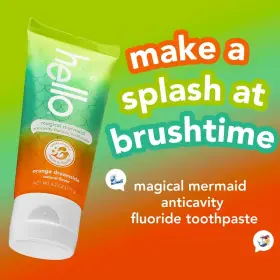 819156024132 HELLO Mermaid Dreamsicle Kids Fluoride Natural #2