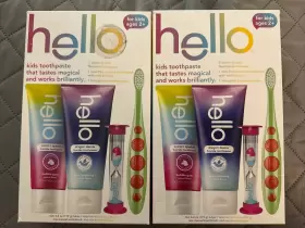 819156024224 HELLO Kids Toothpaste Toothbrush Set Unicorn