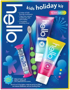 827854016472 HELLO Kids Toothbrush Toothpaste Kit