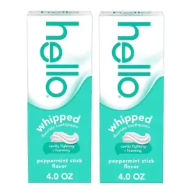 827854019497 HELLO Whipped Minty Foaming Fluoride Toothpaste