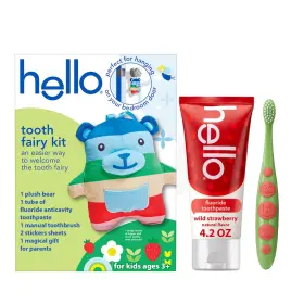 827854019879 HELLO Fairy Door Hanger Teddy Bear Kit