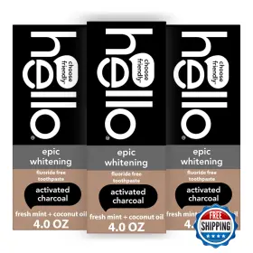 B09P1V89KL HELLO Epic Whitening Fluoride Toothpaste Tubes