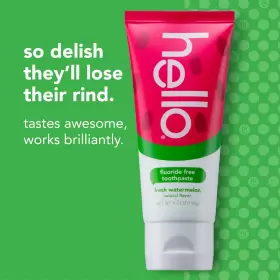 HLO00467 HELLO Kids Natural Watermelon Fluoride Toothpaste #2