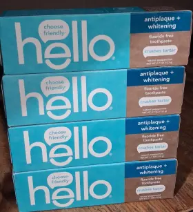 PS0059787 HELLO Pack Antiplaque Whitening Fluoride Toothpaste