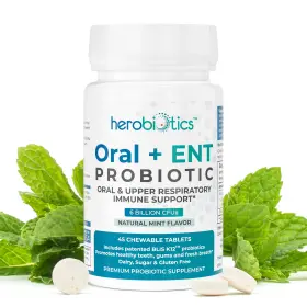 80010 HEROBIOTICS Oral Probiotics Better Breath Gingivitis