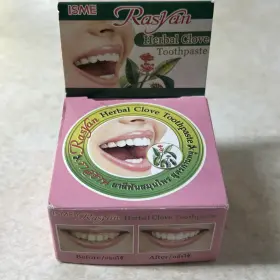 852525368002 ISME Herbal Clove Toothpaste Box Rasta