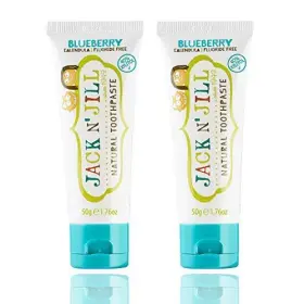 828749 JACK N JILL Ftn Natural Kids Toothpaste Blueberry Pack