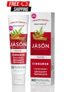 02305482 JASON Fluoride Healthy Mouth Cinnamon Toothpaste
