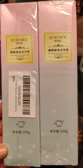 975243290683 JIORNIEE Nicotinamide Dazzle Toothpaste