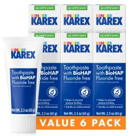 F99861 KAREX Kinder Hydroxyapatite Kids Toothpaste Pack Fluo