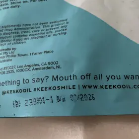 635665991556 KEEKO ORAL CARE Morning Oil Pullingsachet #3