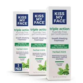 035046139285 KISS MY FACE Triple Action Toothpaste Gel Herbal
