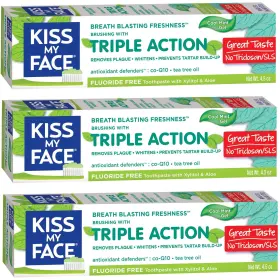 COMINE5010410 KISS MY FACE Triple Action Vegan Toothpaste