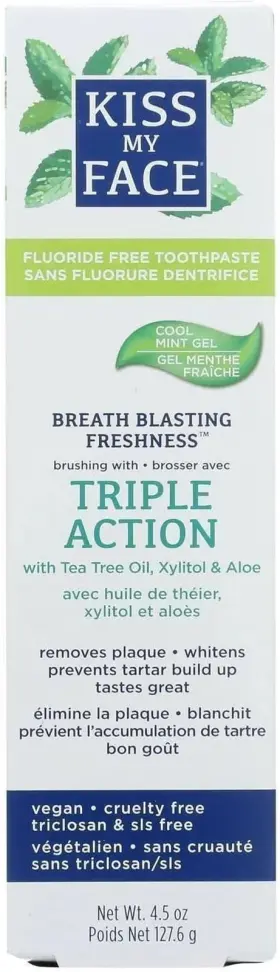 2404502 KISS MY FACE CORP Triple Action Herbal Gel Toothpaste