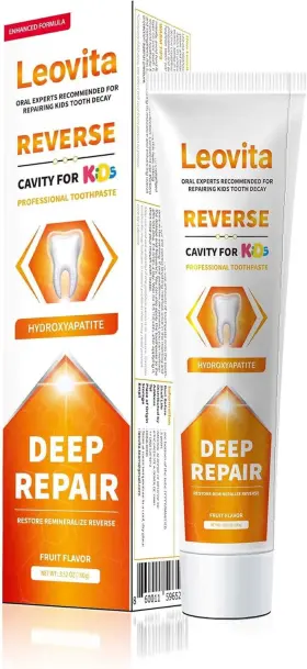 313095033076 LEOVITA Cavity Reversing Kids Toothpaste Filler