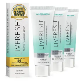 445011846859 LIVFRESH Toothpaste Gel Plaque Tartar Control