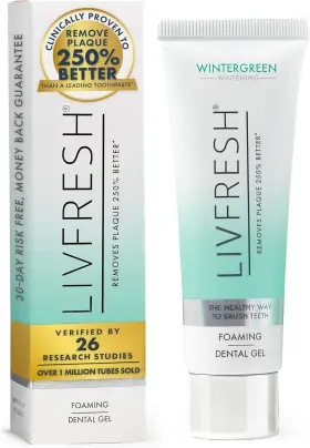 689827854210 LIVFRESH Toothpaste Gel Clinically Remove Plaque