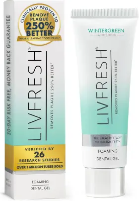 691196618195 LIVFRESH Toothpaste Gel Clinically Remove Plaque