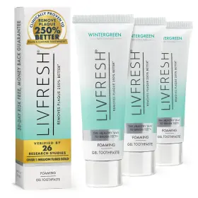 LIV1153-3A LIVFRESH Toothpaste Gel Clinically Remove Plaque