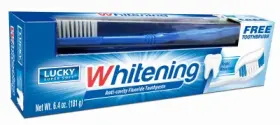 10687-24 LUCKY SUPER SOFT Toothpaste Toothbrush Whitening