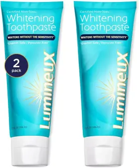 863705000283 LUMINEUX Whitening Toothpaste Pack Peroxide Safe