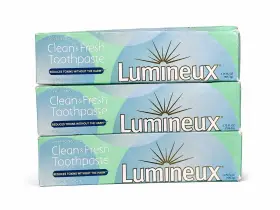 X004A8NWTD LUMINEUX Clean Fluoride Toothpaste Box
