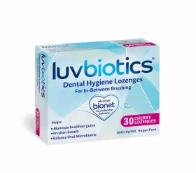 LUV0102 LUV BIOTICS Oral Probiotic Cherry Lozenges Pack